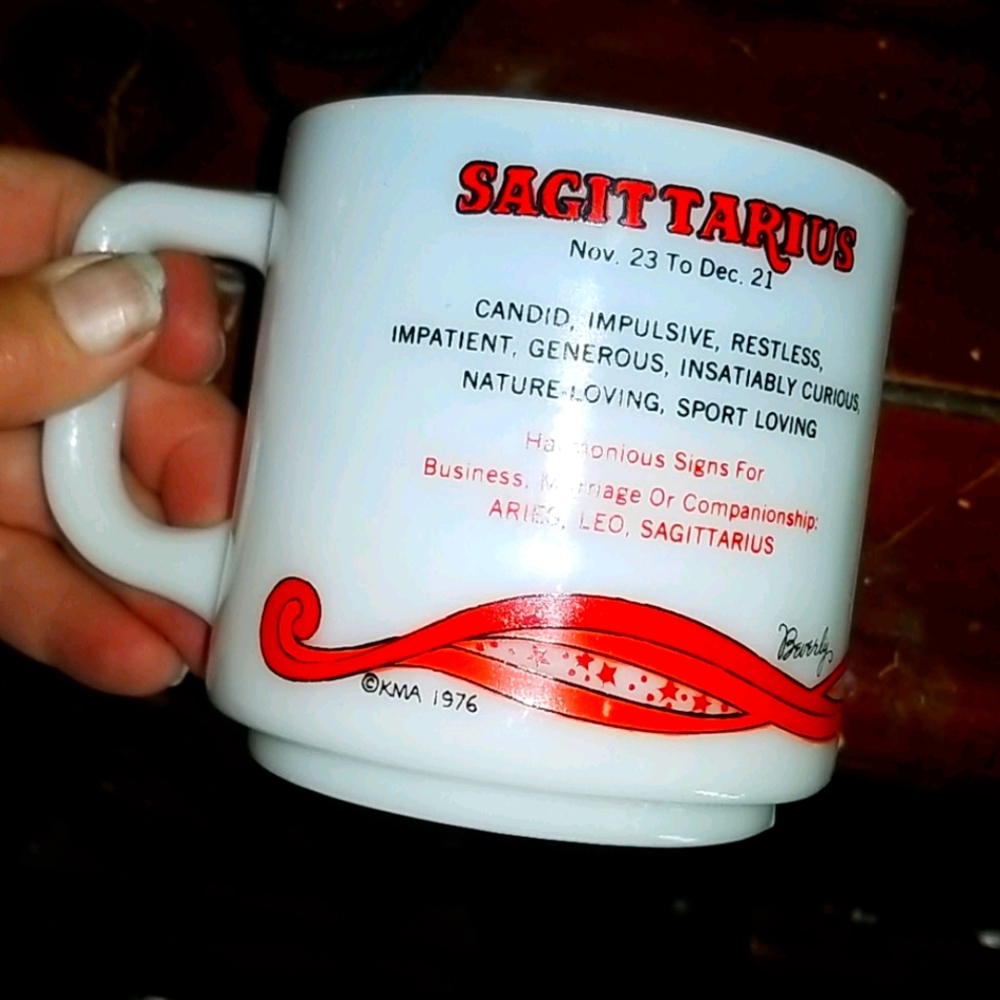 Vintage 1976 Saggitarius Coffee Cup